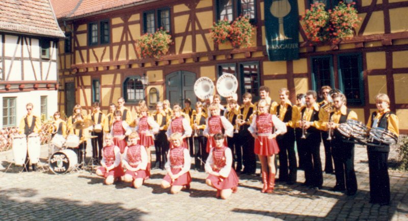 Pressefoto 1983 am Gelben Haus in Eltville